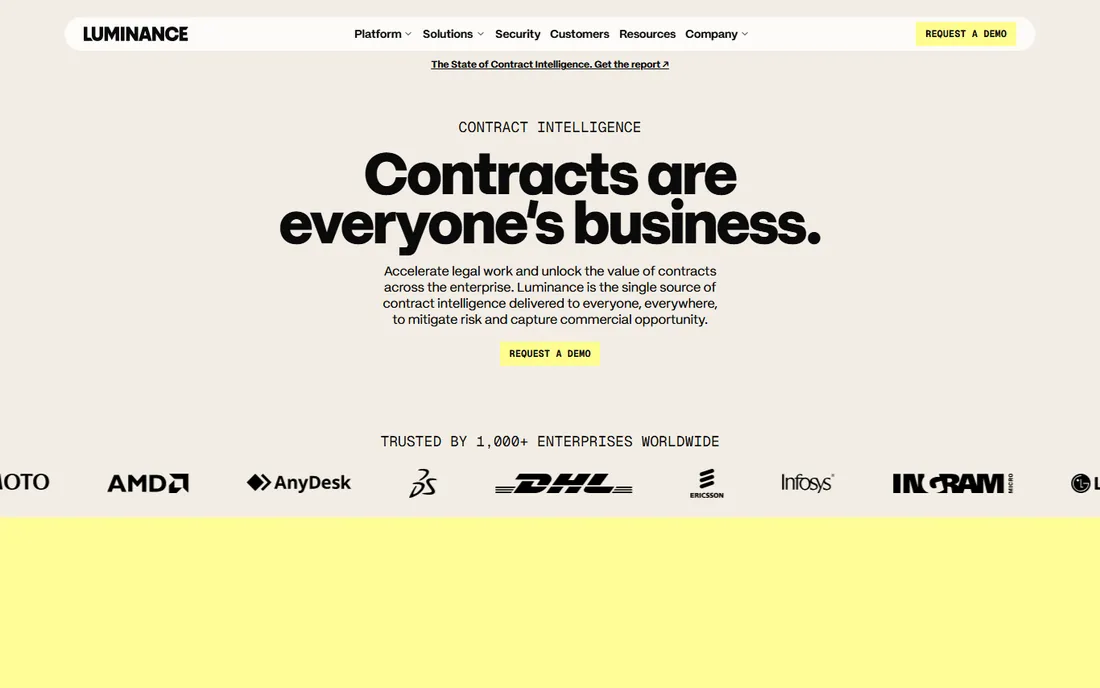 Luminance homepage