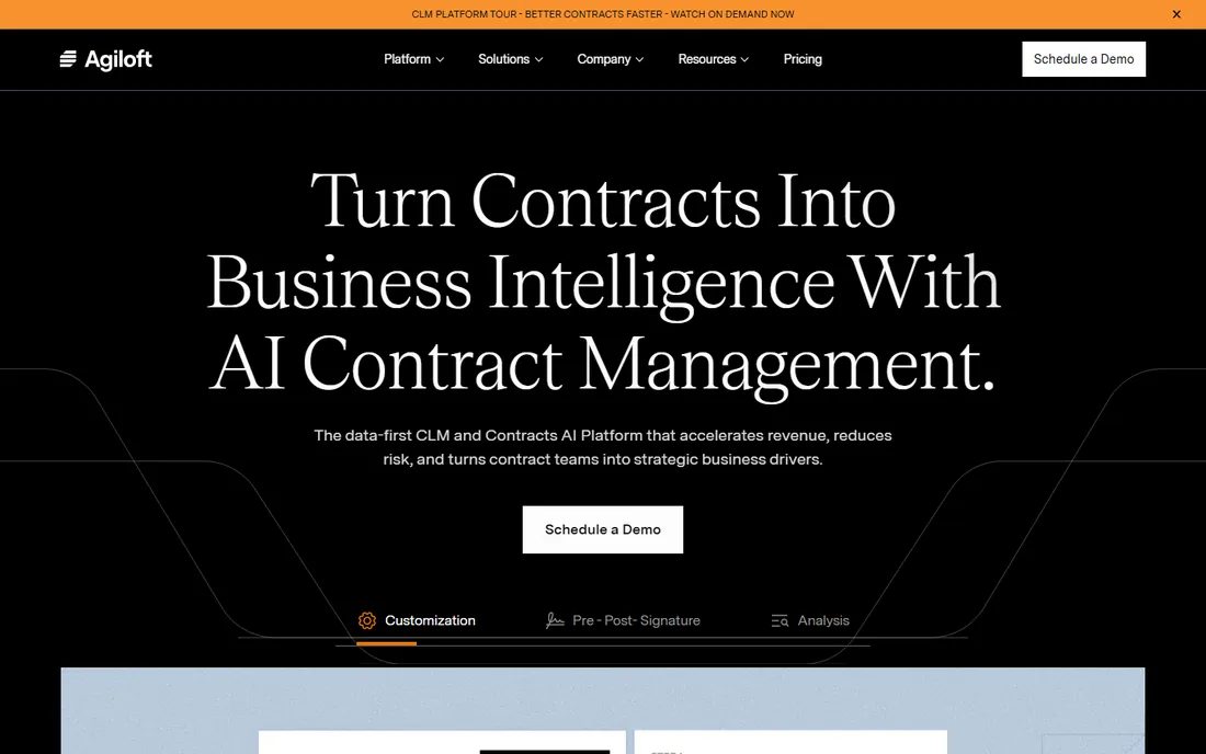 Agiloft homepage
