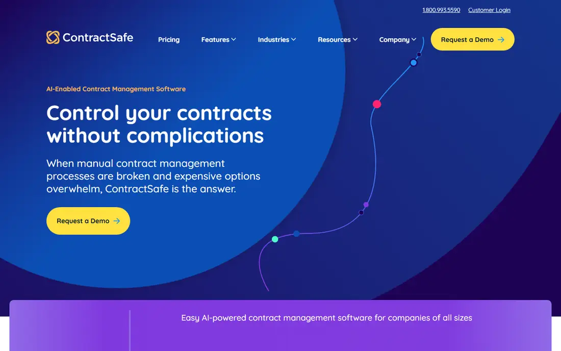ContractSafe homepage