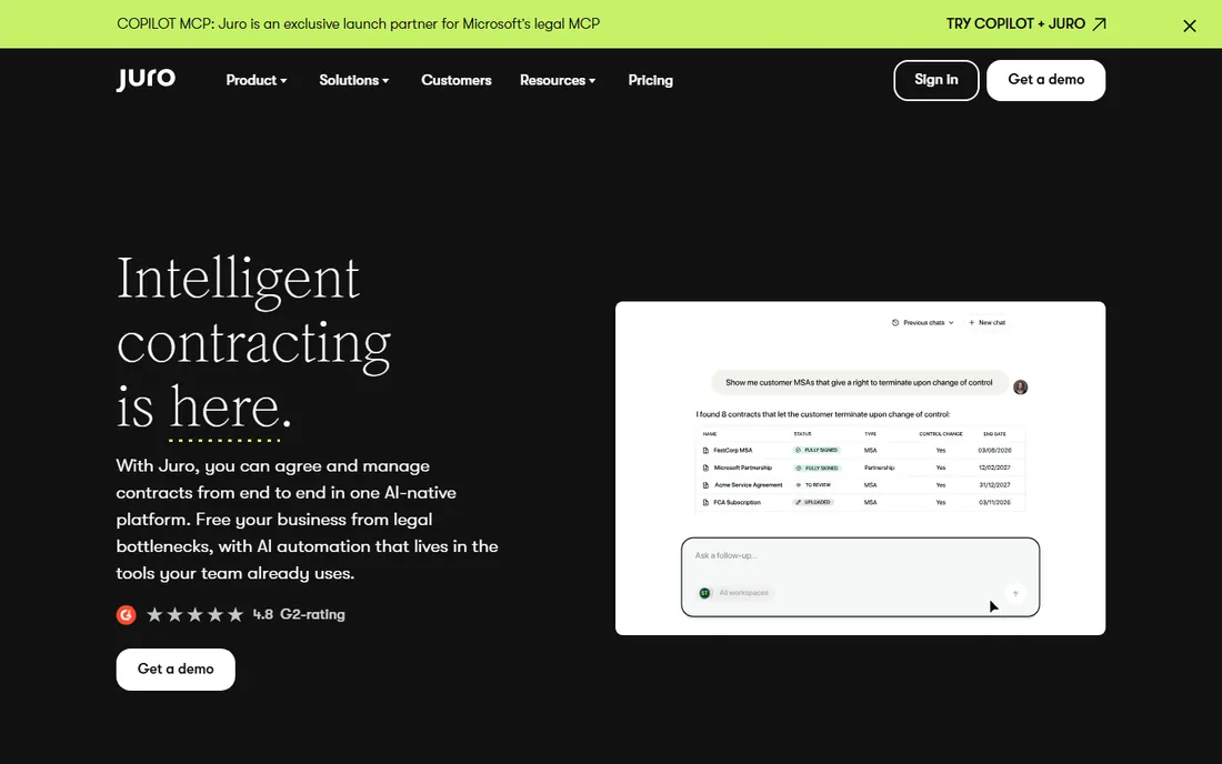 Juro homepage