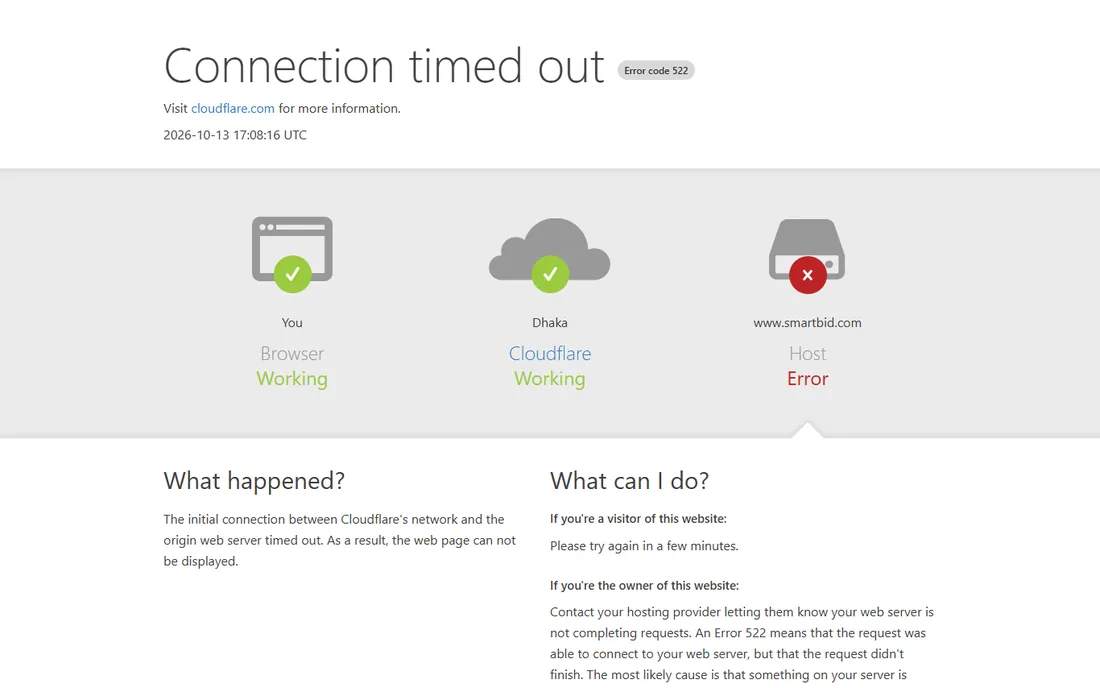 SmartBid homepage