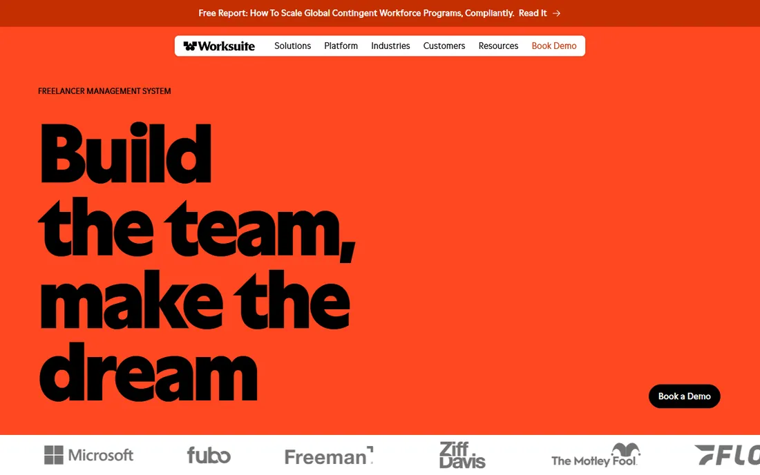 Worksuite homepage