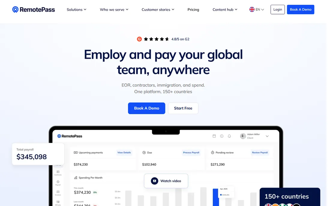 RemotePass homepage