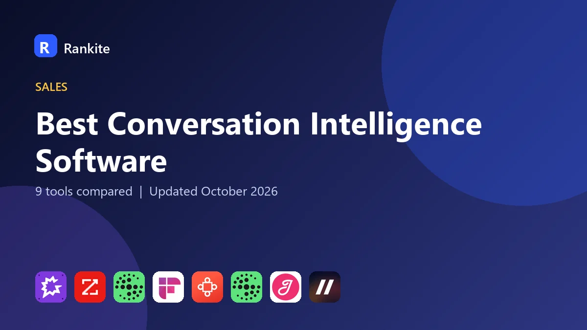 Best Conversation Intelligence Software in 2026: 9 Tools Compared