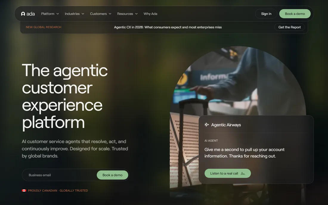 Ada homepage