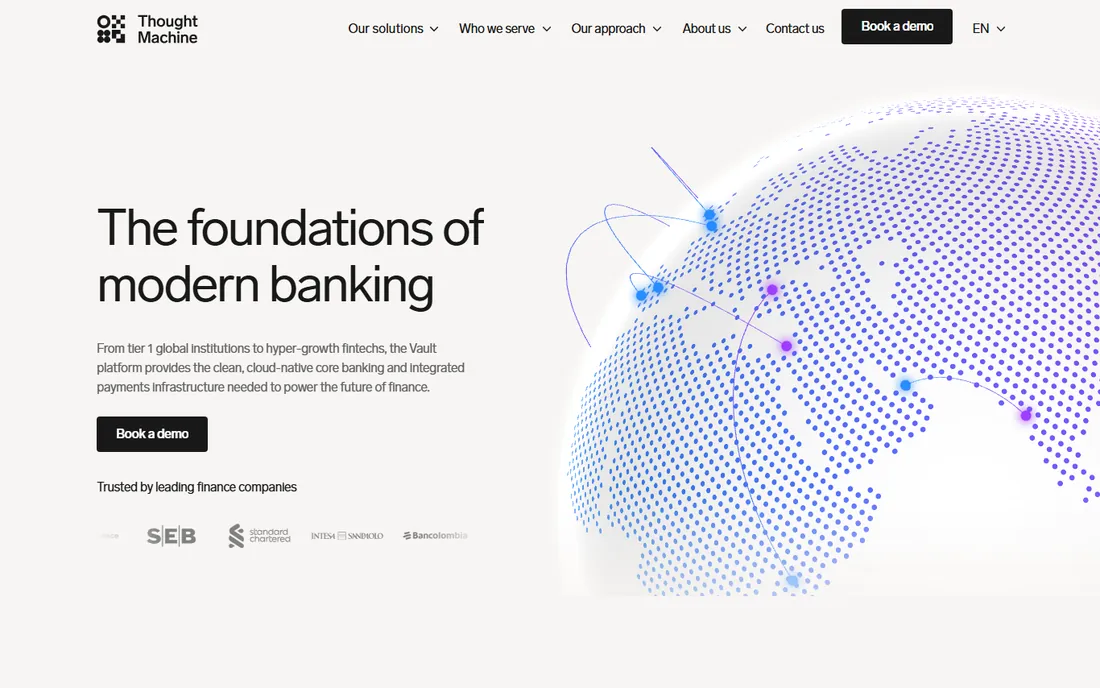 Thought Machine homepage