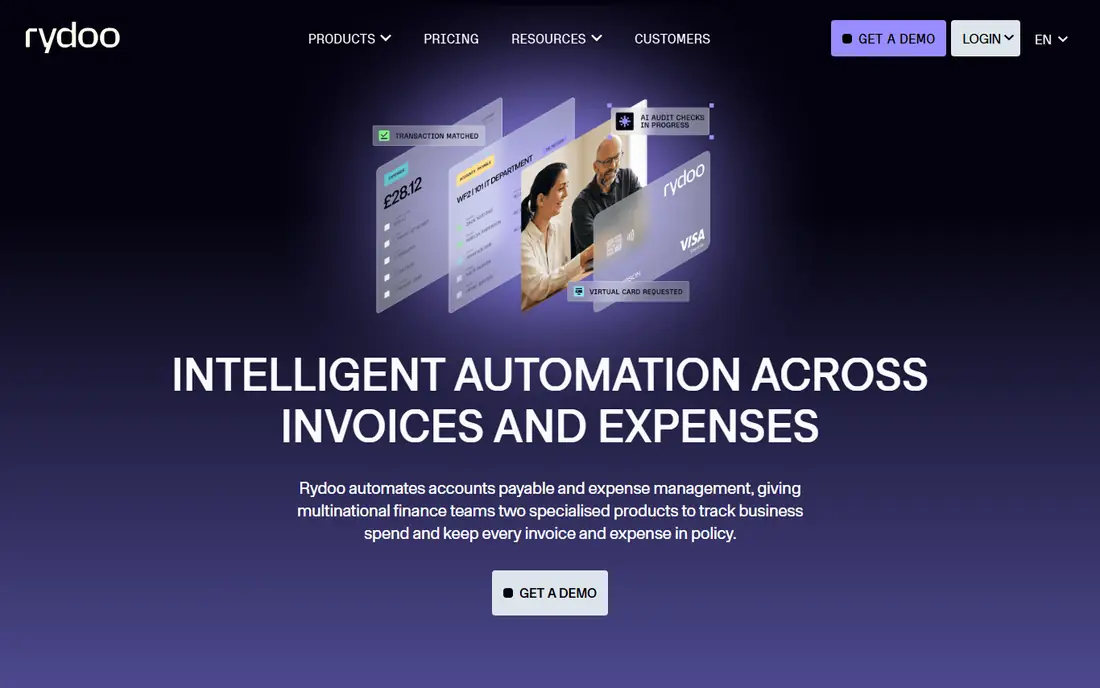 Rydoo homepage