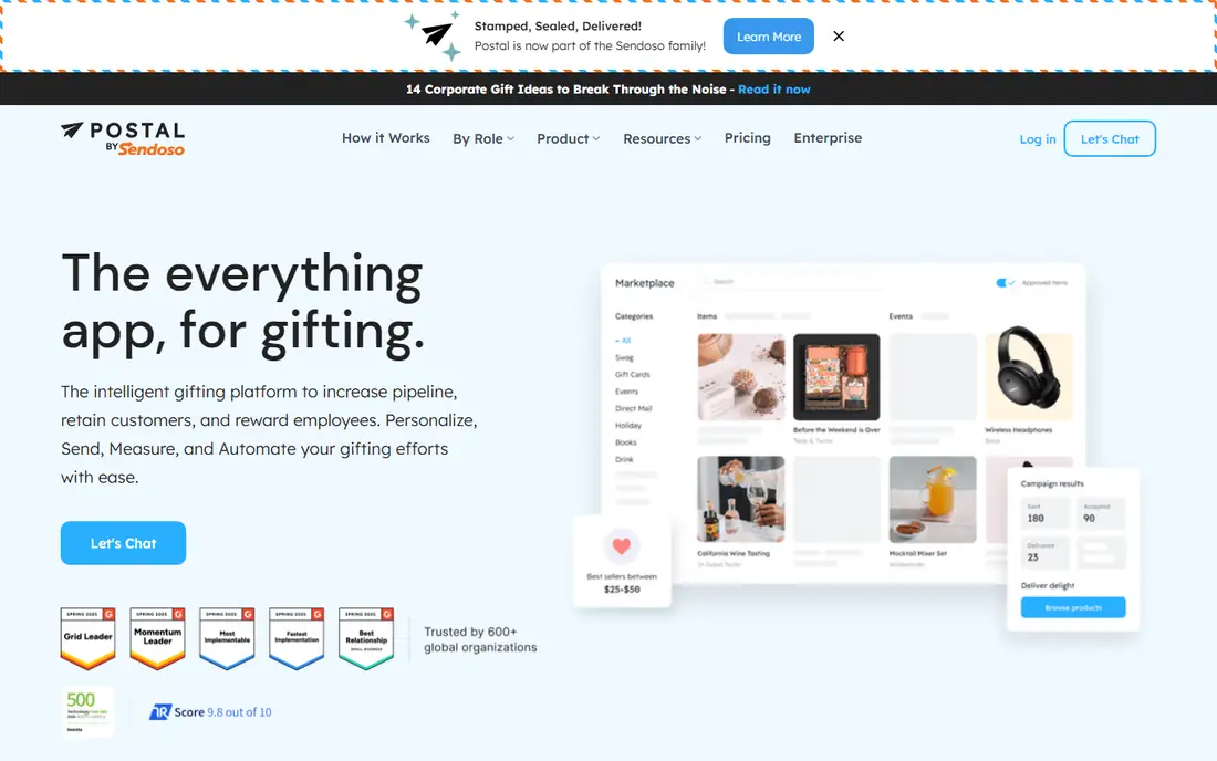 Postal homepage