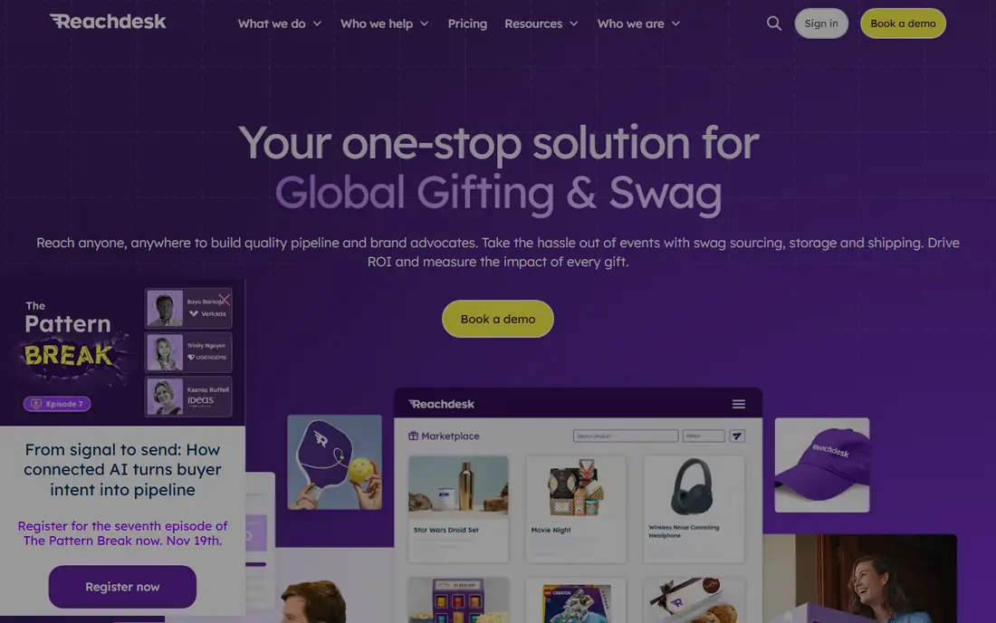 Reachdesk homepage