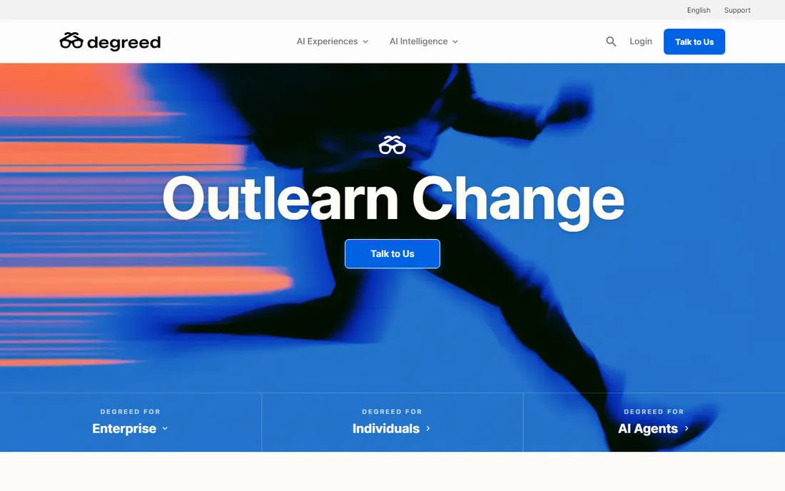 Degreed homepage