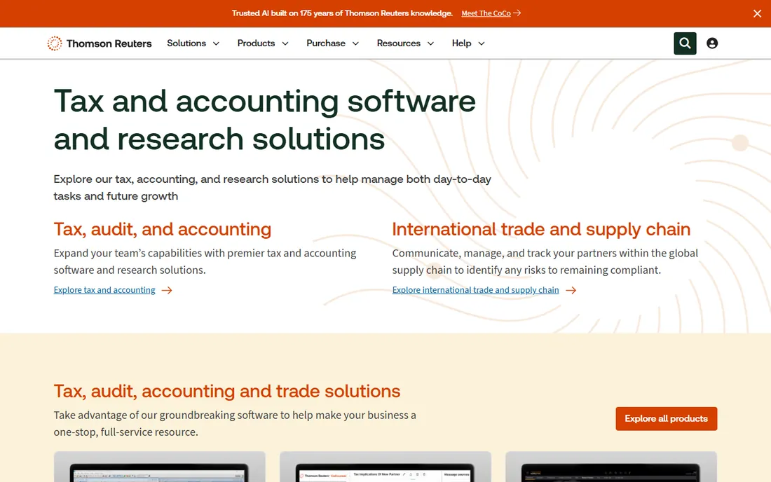 Thomson Reuters ONESOURCE homepage