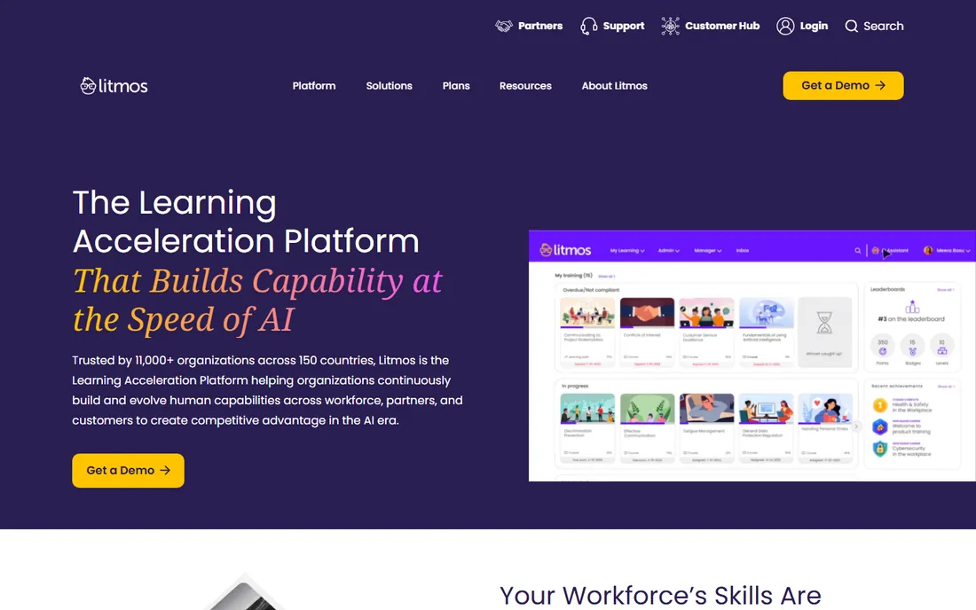 Litmos homepage