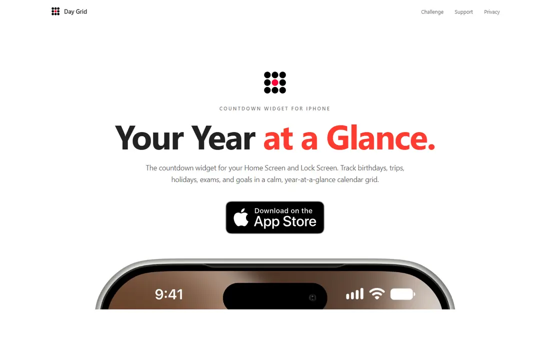 Day Grid homepage