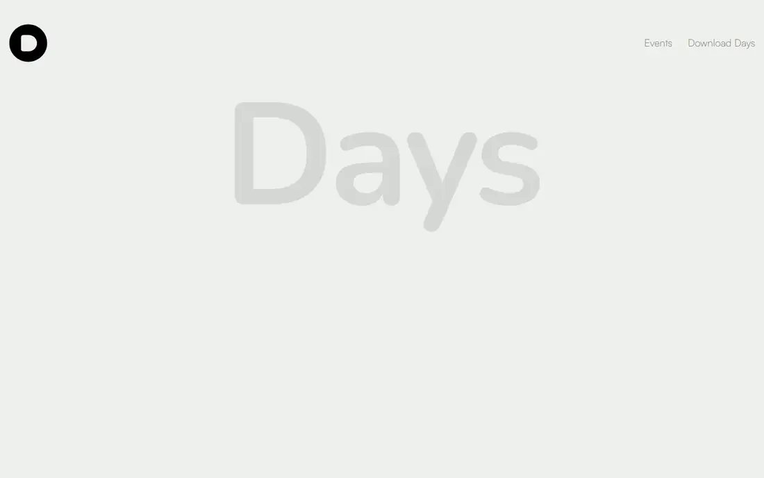 Days homepage