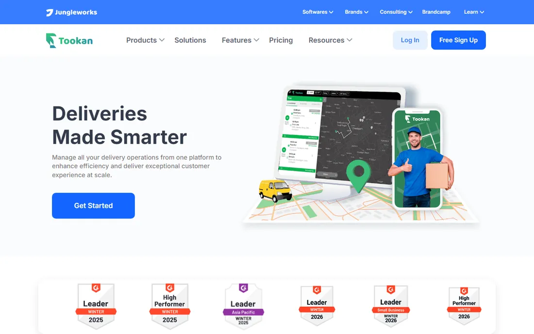 Tookan homepage