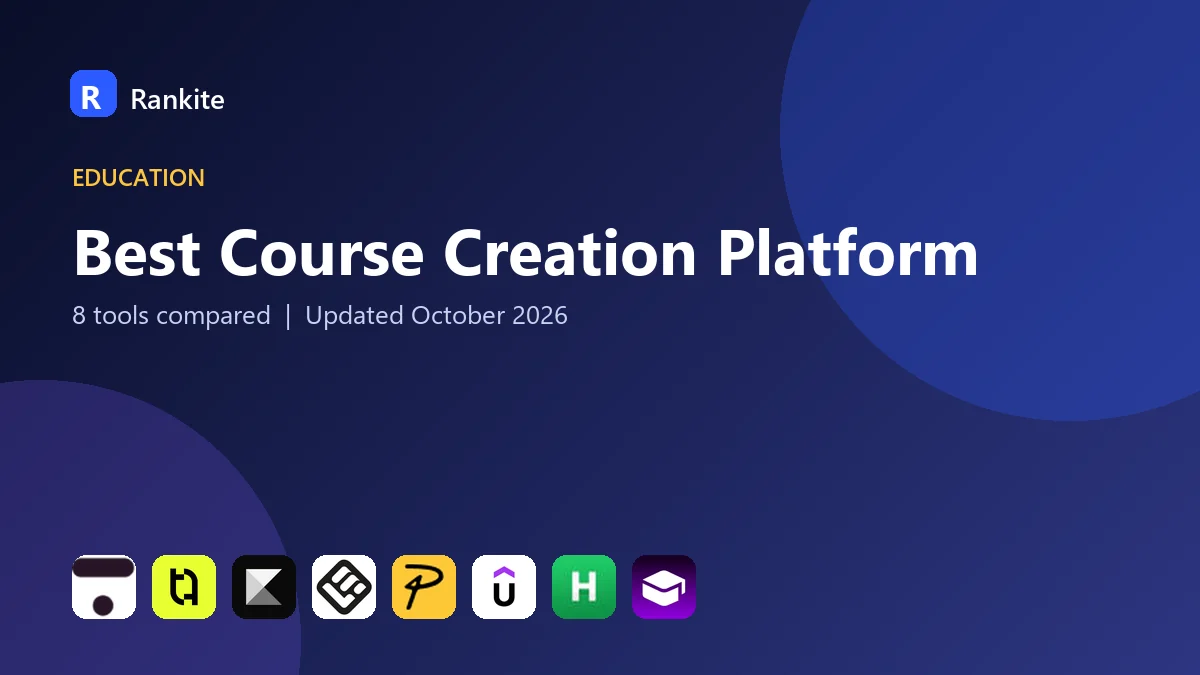 Best Course Creation Platform in 2026: 8 Tools Compared