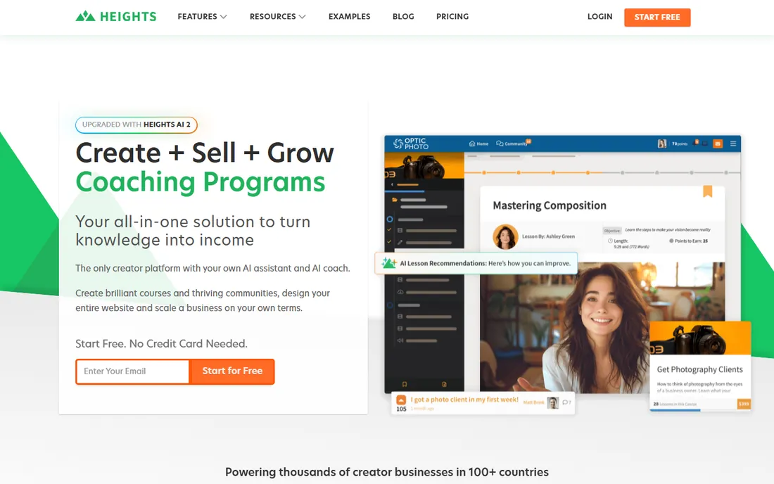 Heights Platform homepage