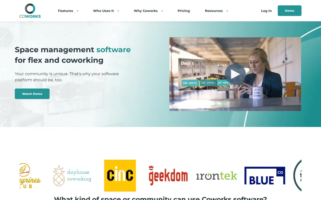 Coworks homepage
