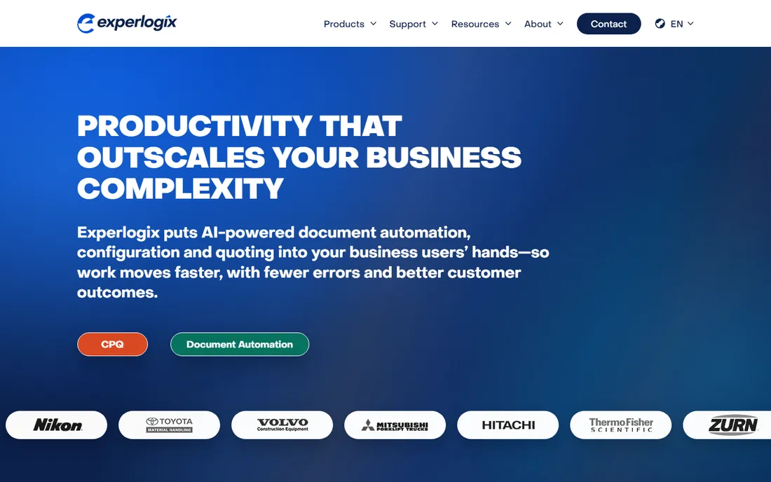 Experlogix homepage