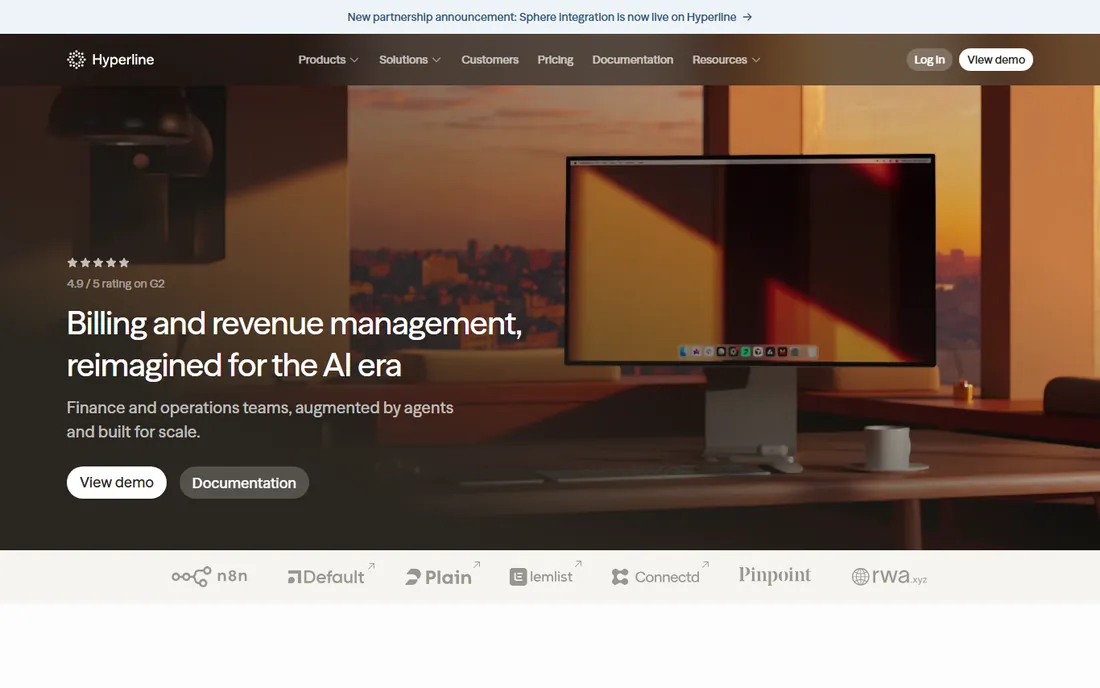 Hyperline homepage