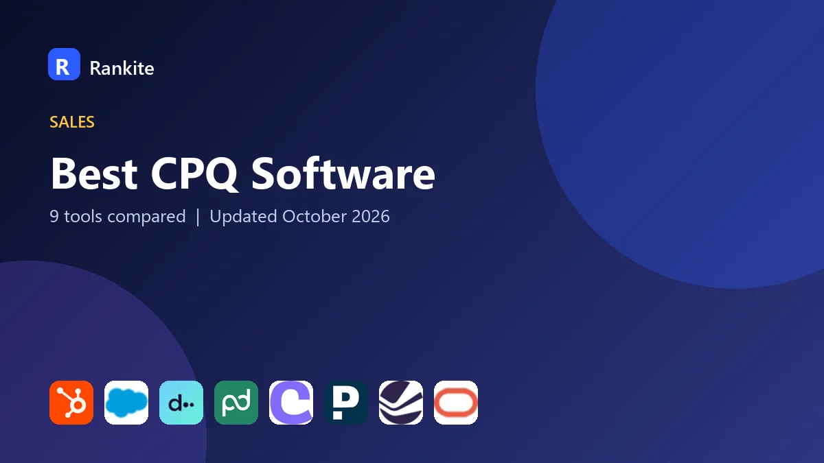 Best CPQ Software in 2026: 9 Tools Compared