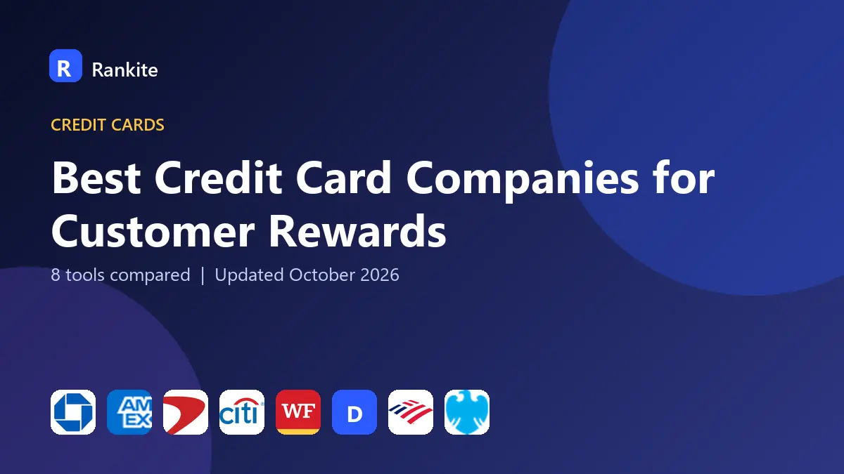 Best Credit Card Companies for Customer Rewards in 2026: 8 Tools Compared