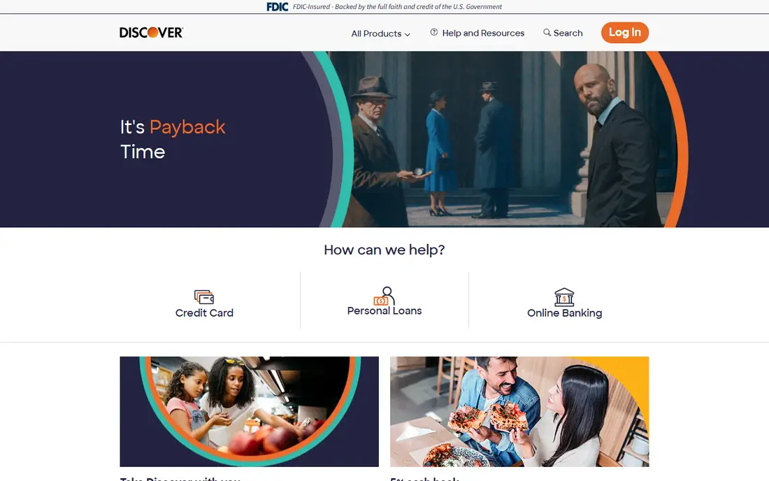 Discover homepage