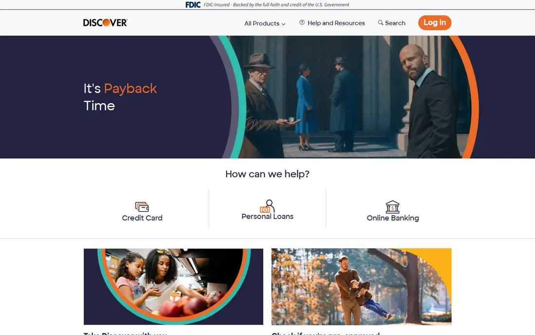 Discover homepage