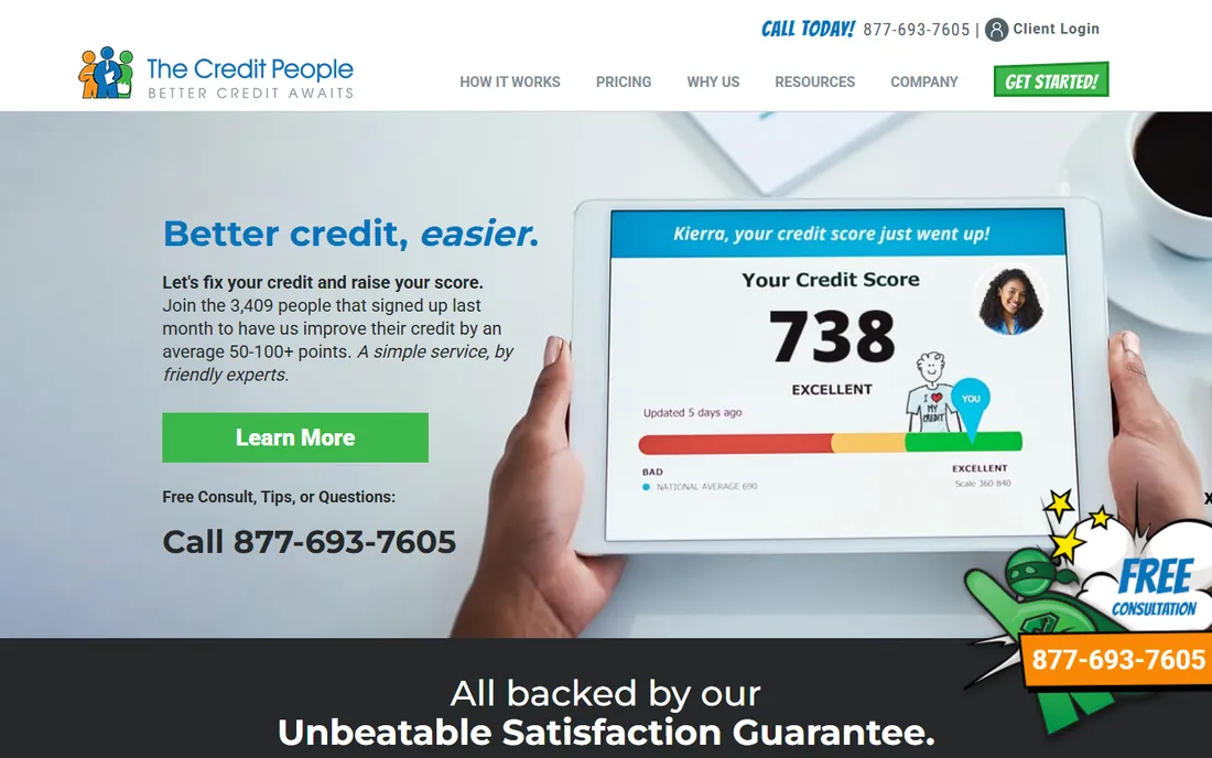 The Credit People homepage