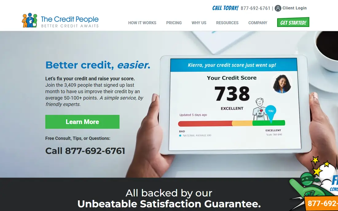 The Credit People homepage