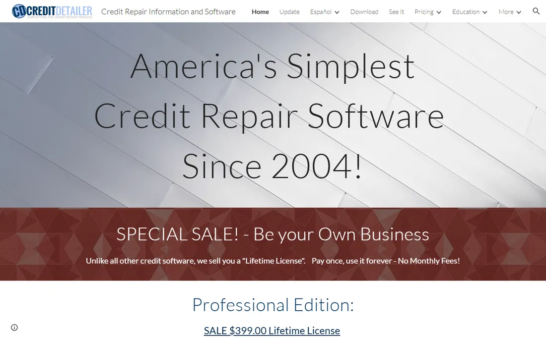 CreditDetailer homepage