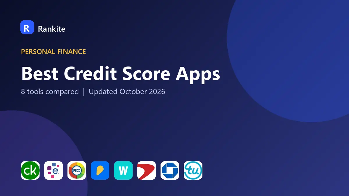 Best Credit Score Apps in 2026: 8 Apps Compared