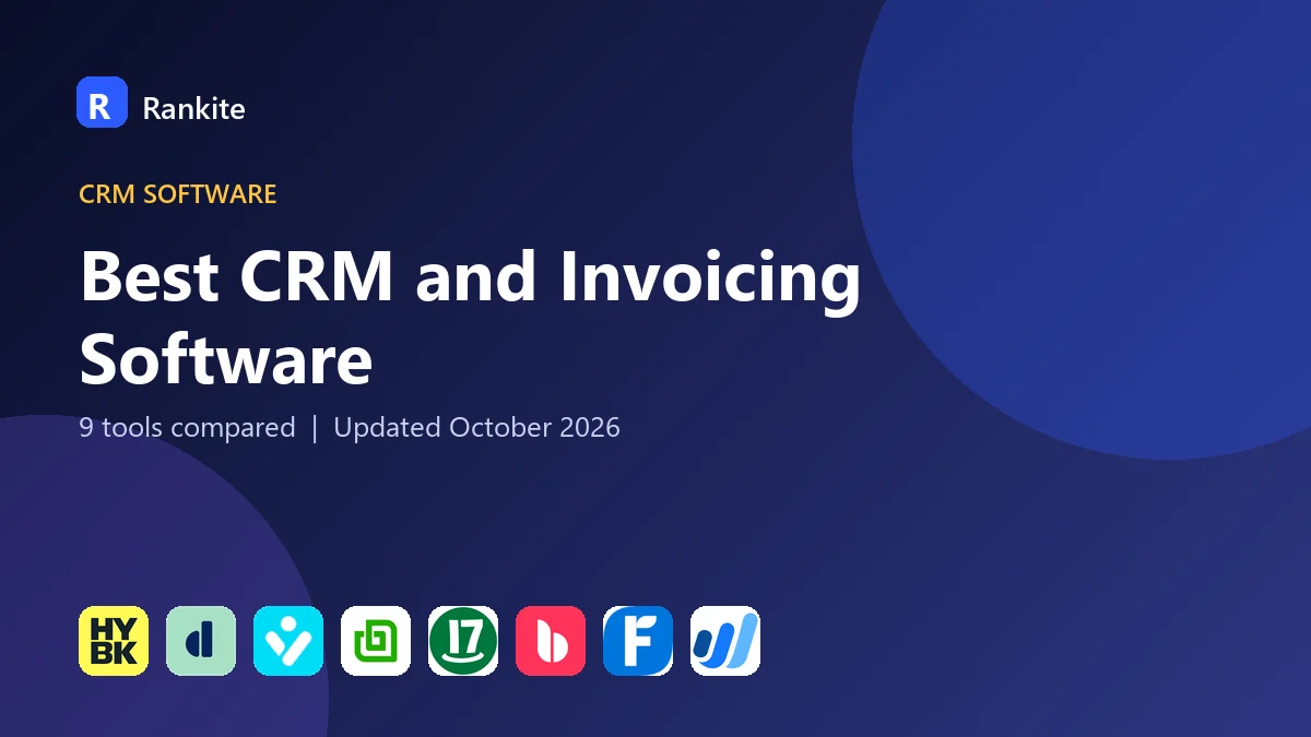 Best CRM and Invoicing Software in 2026: 9 Tools Compared