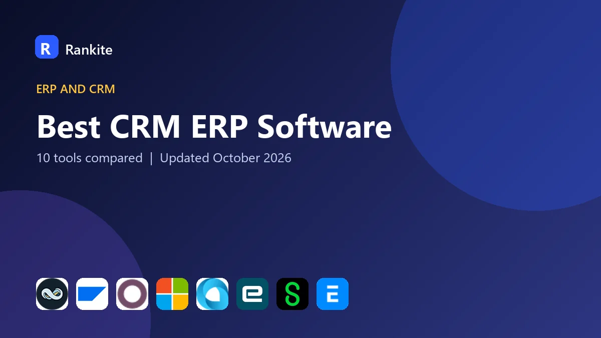 Best CRM ERP Software in 2026: 10 Tools Compared