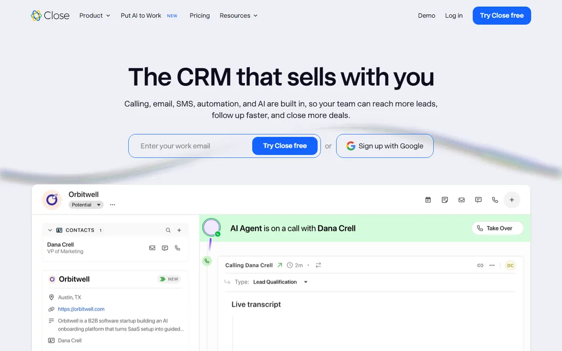 Close homepage