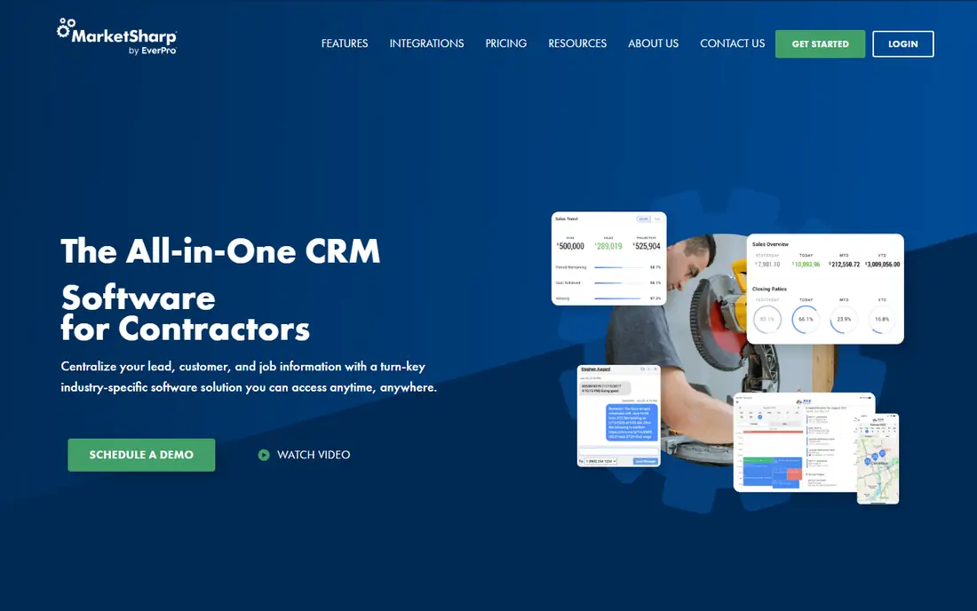 MarketSharp homepage