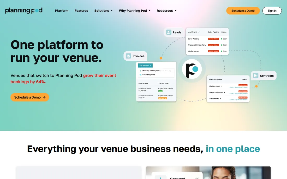 Planning Pod homepage