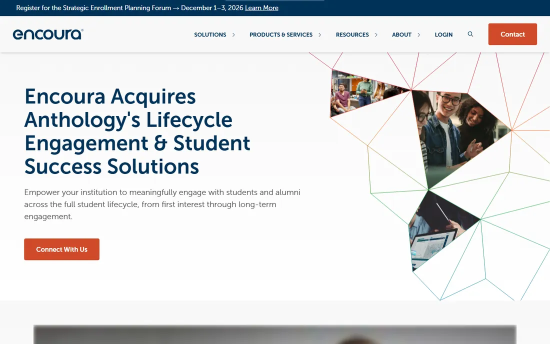 Encoura (Reach / Connect) homepage