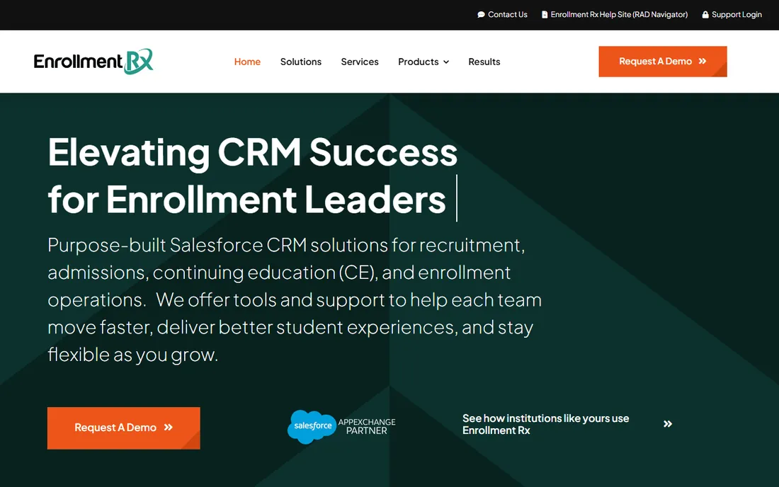 Enrollment Rx homepage