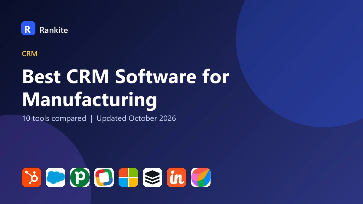 Best CRM Software for Manufacturing in 2026: 10 Tools Compared