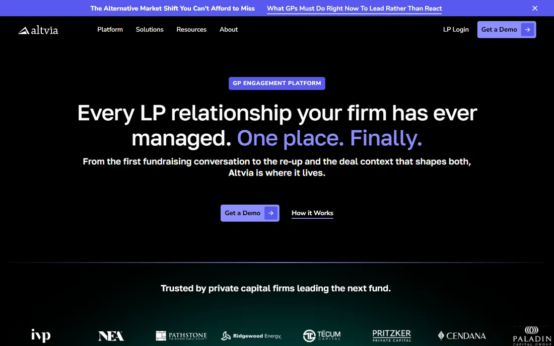 Altvia homepage