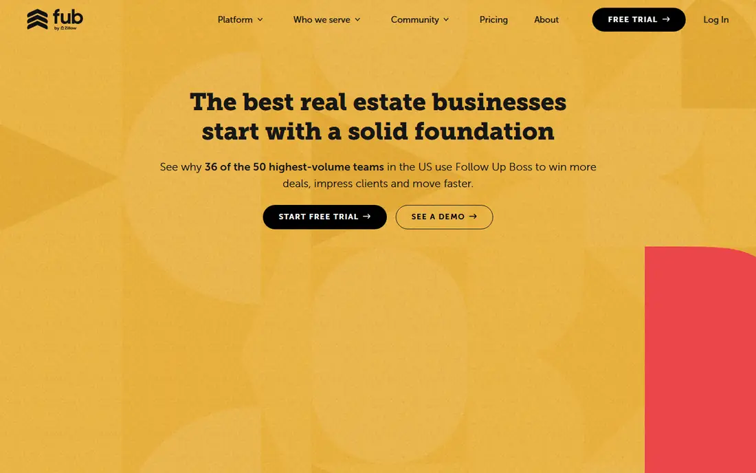 Follow Up Boss homepage