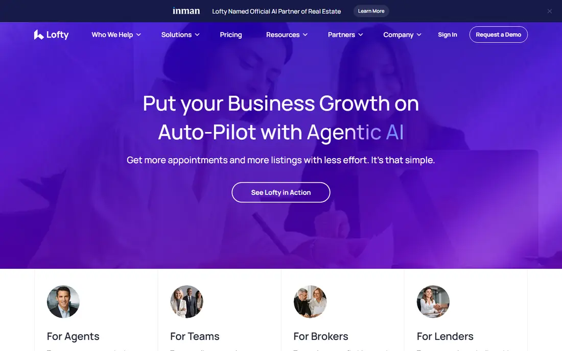 Lofty homepage