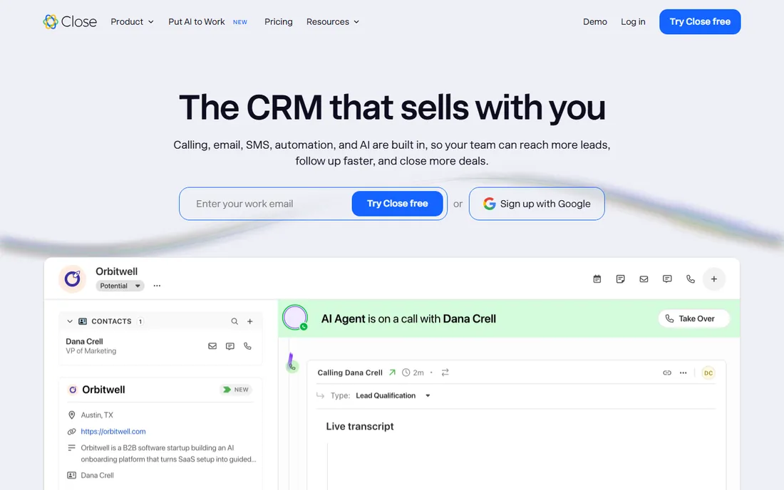 Close homepage