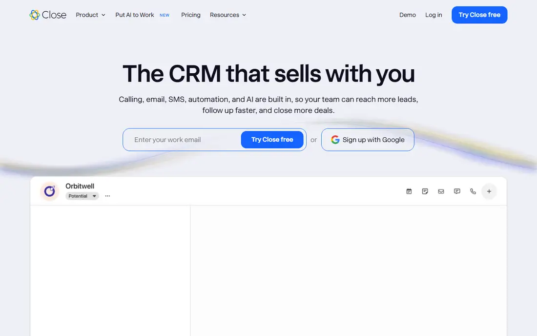 Close homepage