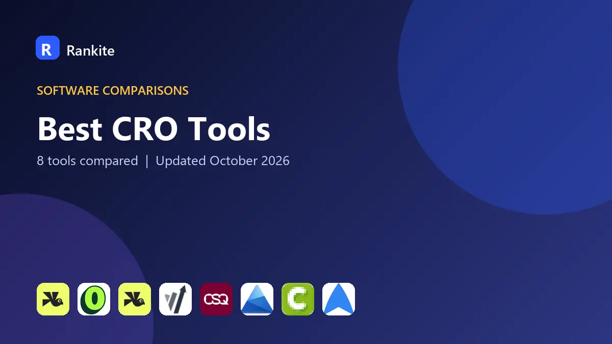 Best CRO Tools in 2026: 8 Tools Compared