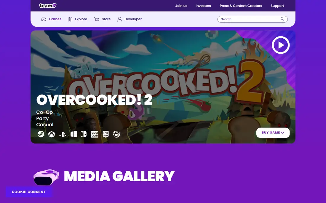 Overcooked 2 homepage