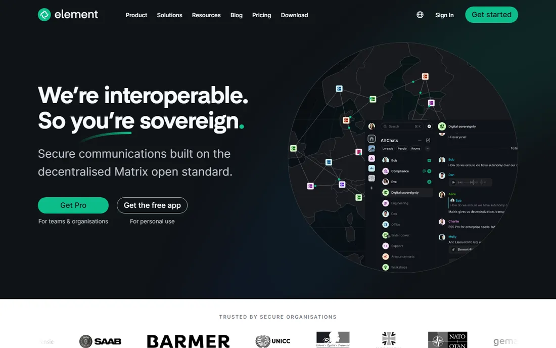 Element homepage