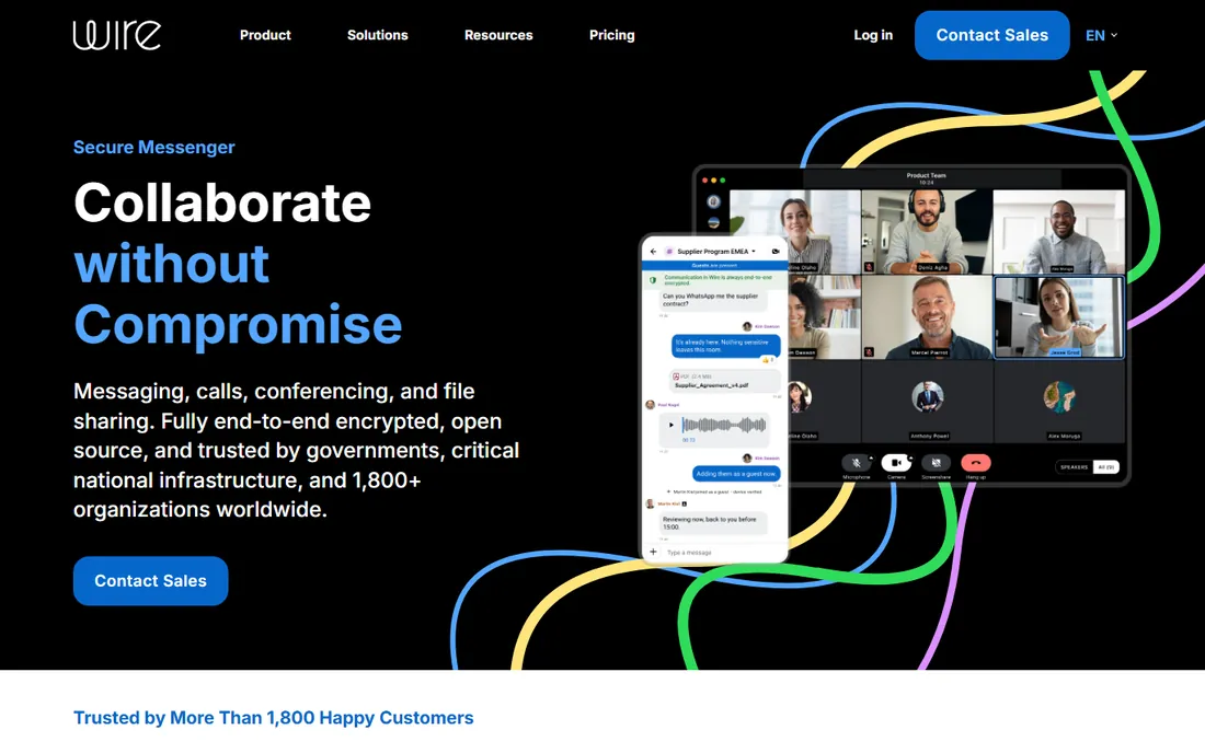 Wire homepage