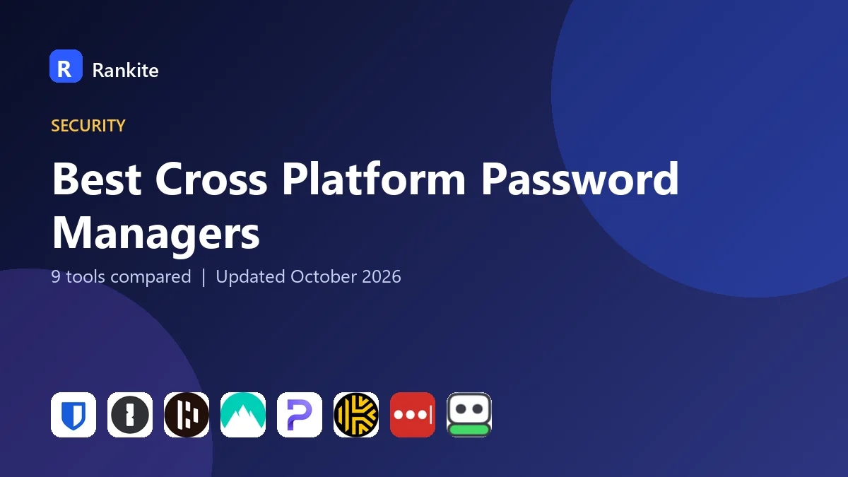 Best Cross Platform Password Managers in 2026: 9 Tools Compared